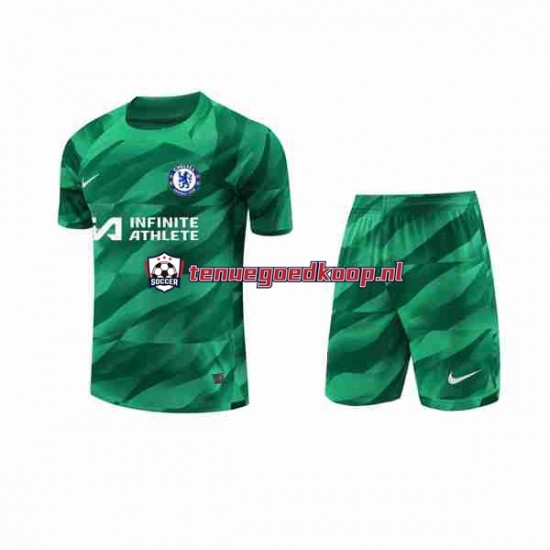 3de Tenue van Chelsea Keepersshirt Kind 2-13 jaar 2023-24 Korte Mouw