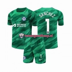 3de Tenue van Chelsea Keepersshirt Robert Sanchez 1 Kind 2-13 jaar 2023-24 Korte Mouw