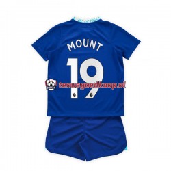 Thuis Tenue van Chelsea Mason Mount 19 Kind 2-13 jaar 2022-23 Korte Mouw