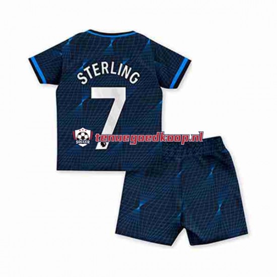 Uit Tenue van Chelsea Raheem Sterling 7 Kind 2-13 jaar 2023-24 Korte Mouw