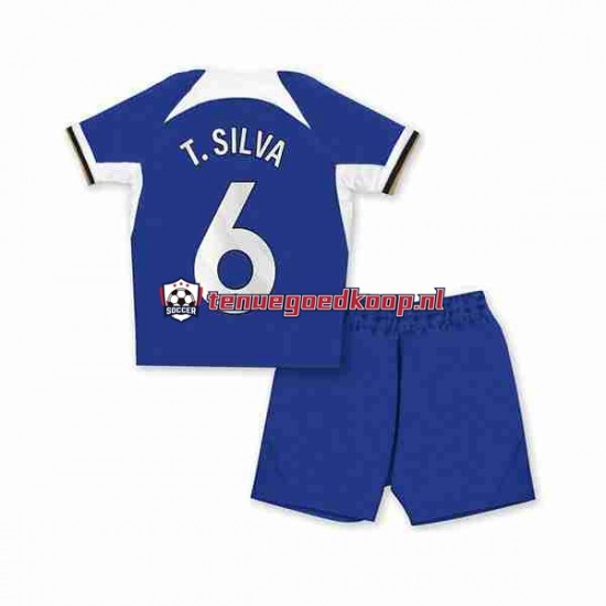 Thuis Tenue van Chelsea T.SILVA 6 Kind 2-13 jaar 2023-24 Korte Mouw