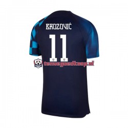 Uit Tenue van Kroatië Brozovic 11 Heren WK 2022 Korte Mouw