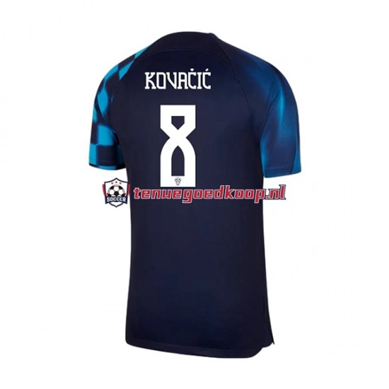 Uit Tenue van Kroatië Kovacic 8 Heren WK 2022 Korte Mouw