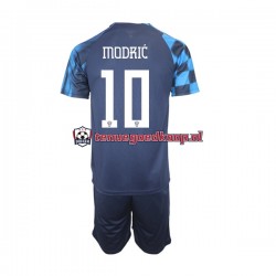 Uit Tenue van Kroatië Modric 10 Kind 2-13 jaar WK 2022 Korte Mouw