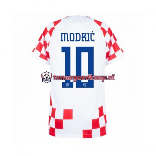 Thuis Tenue van Kroatië Modric 10 Heren WK 2022 Korte Mouw