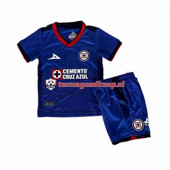 Thuis Tenue van Cruz Azul Kind 2-13 jaar 2023-24 Korte Mouw