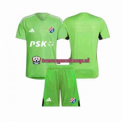 Thuis Tenue van Dinamo Zagreb Keepersshirt Kind 2-13 jaar 2023-24 Korte Mouw