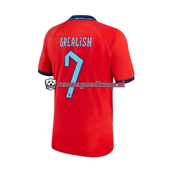 Uit Tenue van Engeland Grealish 7 Heren WK 2022 Korte Mouw