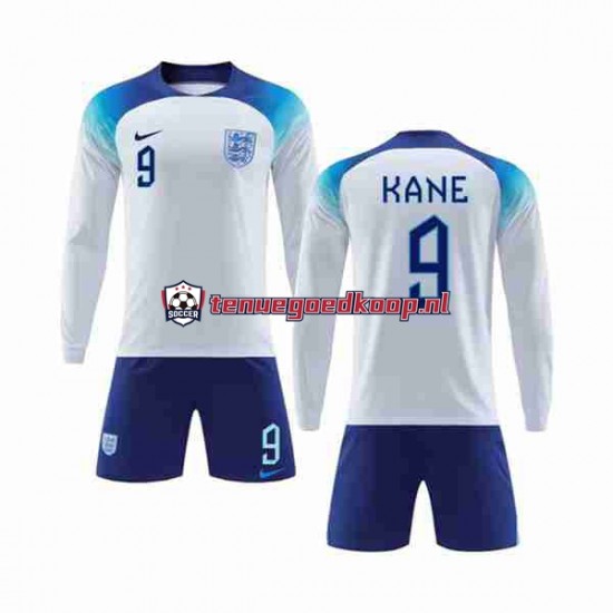 Thuis Tenue van Engeland Kane 9 Kind 2-13 jaar WK 2022 Lange Mouw