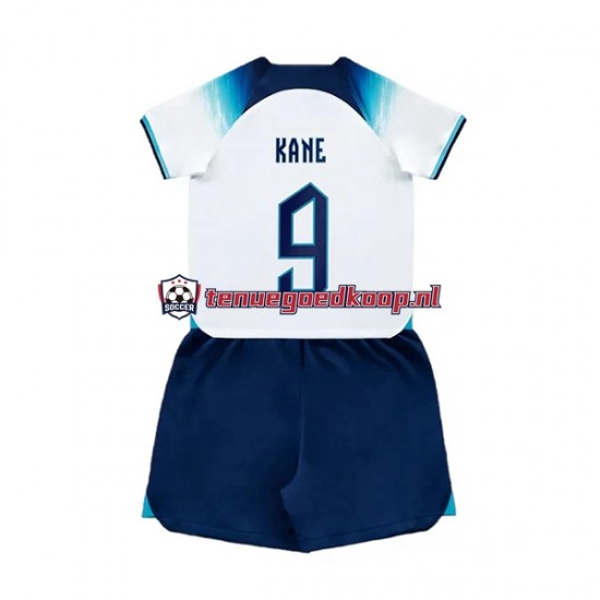 Thuis Tenue van Engeland Kane 9 Kind 2-13 jaar WK 2022 Korte Mouw