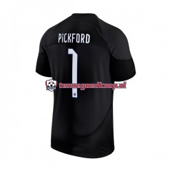 Thuis Tenue van Engeland Keepersshirt Pickford 1 Heren WK 2022 Korte Mouw