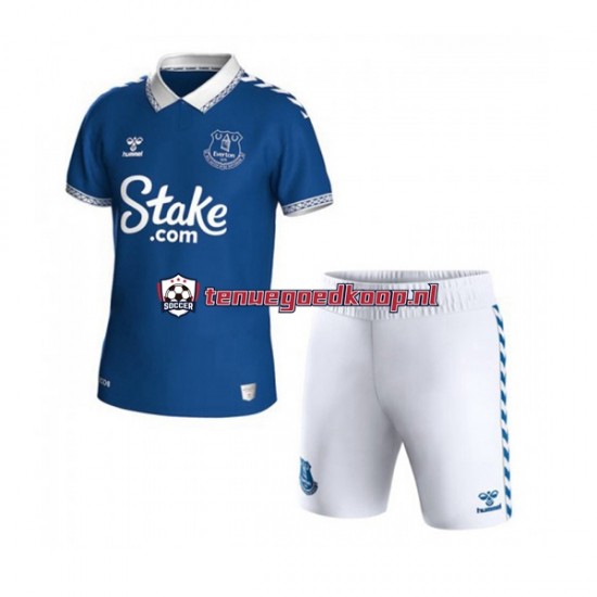 Thuis Tenue van Everton Kind 2-13 jaar 2023-24 Korte Mouw