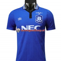 Thuis Retro Tenue van Everton 1995 Heren Korte Mouw