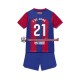 Thuis Tenue van FC Barcelona Frenkie de Jong 21 Kind 2-13 jaar 2023-24 Korte Mouw