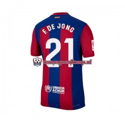 Thuis Tenue van FC Barcelona Frenkie de Jong 21 Heren 2023-24 Korte Mouw