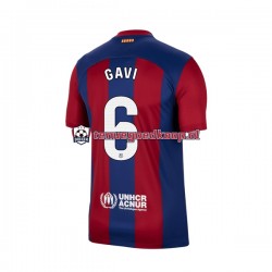 Thuis Tenue van FC Barcelona Gavi 6 Heren 2023-24 Korte Mouw