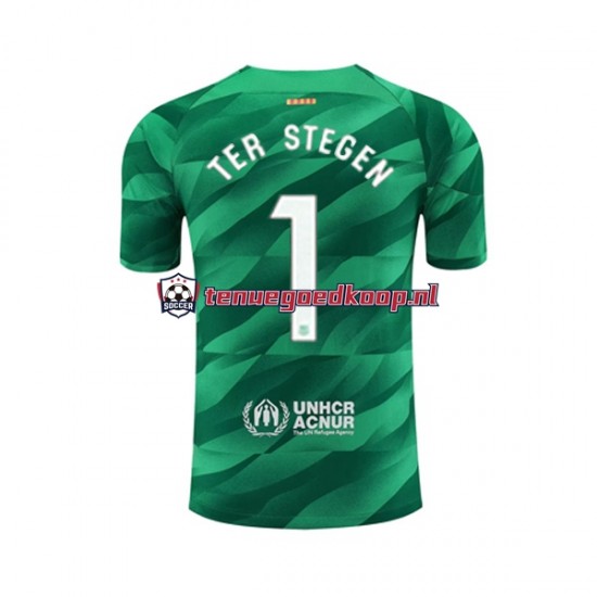 Thuis Tenue van FC Barcelona Keepersshirt Ter Stegen 1 Heren 2023-24 Korte Mouw