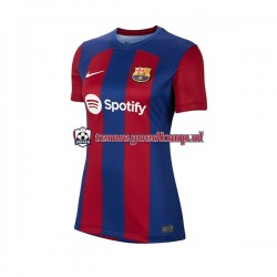 Thuis Tenue van FC Barcelona Dames 2023-24 Korte Mouw