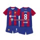 Thuis Tenue van FC Barcelona Pedri 8 Kind 2-13 jaar 2023-24 Korte Mouw