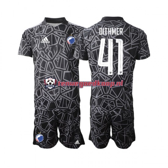 Thuis Tenue van FC Kopenhagen Keepersshirt Andreas Dithmer 41 Kind 2-13 jaar 2022-23 Korte Mouw