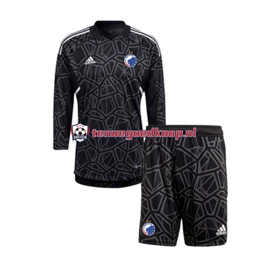 Thuis Tenue van FC Kopenhagen Keepersshirt Kind 2-13 jaar 2022-23 Lange Mouw