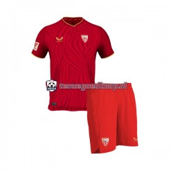 Uit Tenue van Sevilla FC Kind 2-13 jaar 2023-24 Korte Mouw