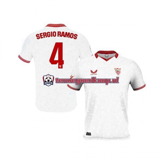 Thuis Tenue van Sevilla FC Sergio Ramos 4 Heren 2023-24 Korte Mouw