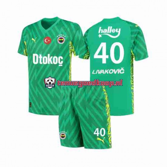 Thuis Keepersshirt Fenerbahce Livakovic 40 Footbal Kit 2023-24 Korte Mouw