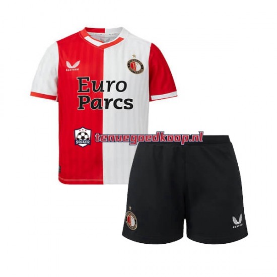 Thuis Tenue van Feyenoord Rotterdam Kind 2-13 jaar 2023-24 Korte Mouw