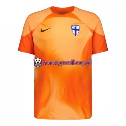 Thuis Tenue van Finland Keepersshirt Heren 2022 Korte Mouw