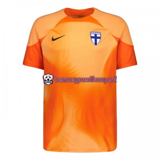 Thuis Tenue van Finland Keepersshirt Heren 2022 Korte Mouw