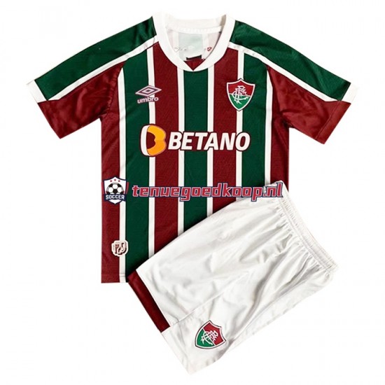 Thuis Tenue van Fluminense Kind 2-13 jaar 2022-23 Korte Mouw