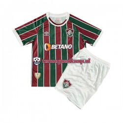 Thuis Tenue van Fluminense Kind 2-13 jaar 2023-24 Korte Mouw