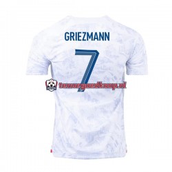 Uit Tenue van Frankrijk Griezmann 7 Heren WK 2022 Korte Mouw