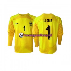 3de Tenue van Frankrijk Keepersshirt Hugo Lloris 1 Heren WK 2022 Lange Mouw