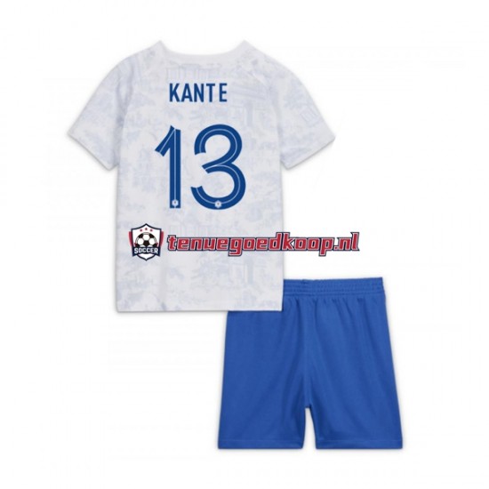 Uit Tenue van Frankrijk Kante 13 Kind 2-13 jaar WK 2022 Korte Mouw