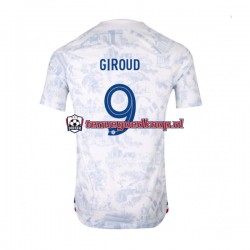 Uit Tenue van Frankrijk Olivier Giroud 9 Heren WK 2022 Korte Mouw