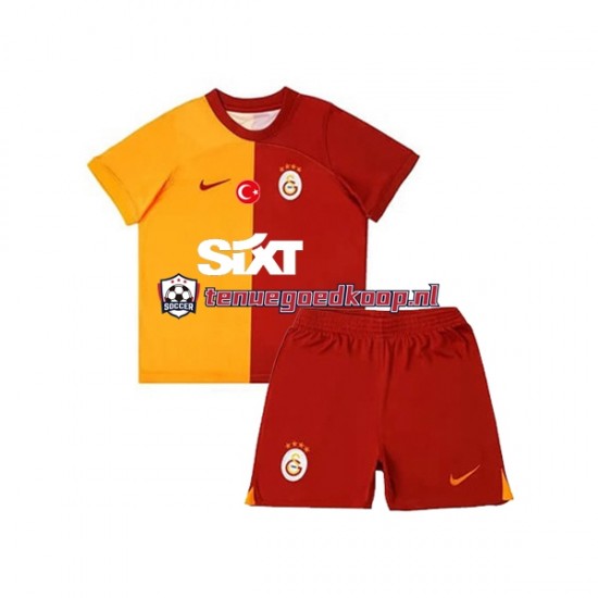 Thuis Tenue van Galatasaray Kind 2-13 jaar 2023-24 Korte Mouw