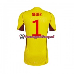 Uit Tenue van Duitsland Keepersshirt Manuel Neuer 1 Heren WK 2022 Korte Mouw