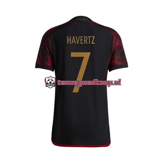 Uit Tenue van Duitsland Havertz 7 Heren WK 2022 Korte Mouw