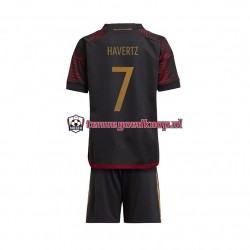 Uit Tenue van Duitsland Havertz 7 Kind 2-13 jaar WK 2022 Korte Mouw