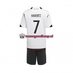 Thuis Tenue van Duitsland Havertz 7 Kind 2-13 jaar WK 2022 Korte Mouw