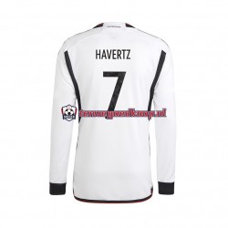 Thuis Tenue van Duitsland Havertz 7 Heren WK 2022 Lange Mouw