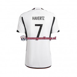 Thuis Tenue van Duitsland Havertz 7 Heren WK 2022 Korte Mouw