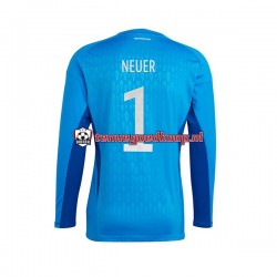 Thuis Tenue van Duitsland Keepersshirt Manuel Neuer 1 Heren WK 2022 Korte Mouw