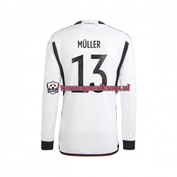 Thuis Tenue van Duitsland Thomas Muller 13 Heren WK 2022 Lange Mouw