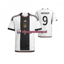 Thuis Tenue van Duitsland Timo Werner 9 Heren WK 2022 Korte Mouw