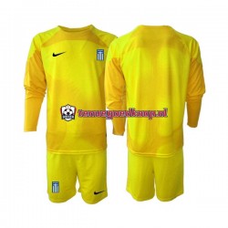 Thuis Tenue van Griekenland Keepersshirt Kind 2-13 jaar 2023 Lange Mouw