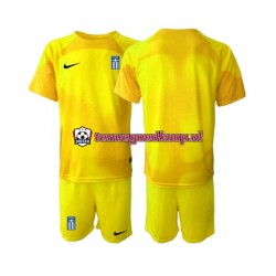 Thuis Tenue van Griekenland Keepersshirt Kind 2-13 jaar 2023 Korte Mouw