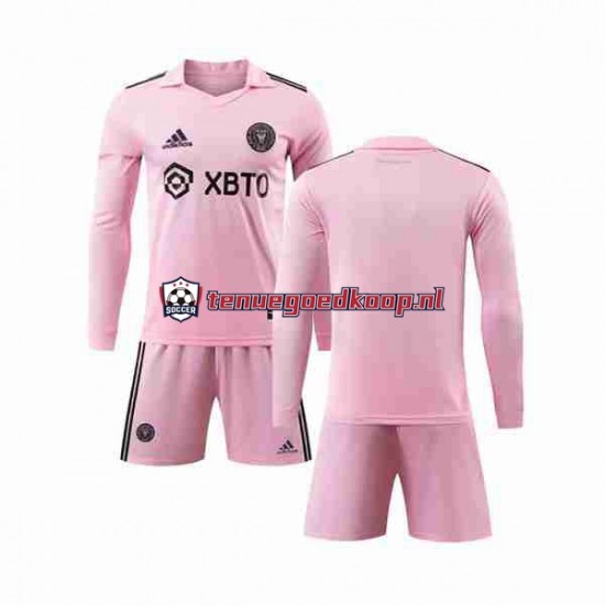 Thuis Tenue van Inter Miami Kind 2-13 jaar 2023-24 Lange Mouw